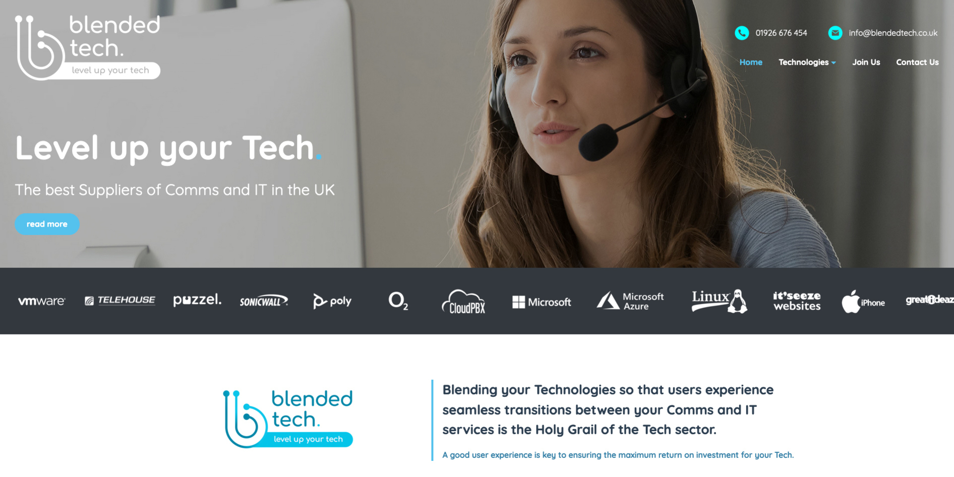 The new Blended Tech website from it'seeze