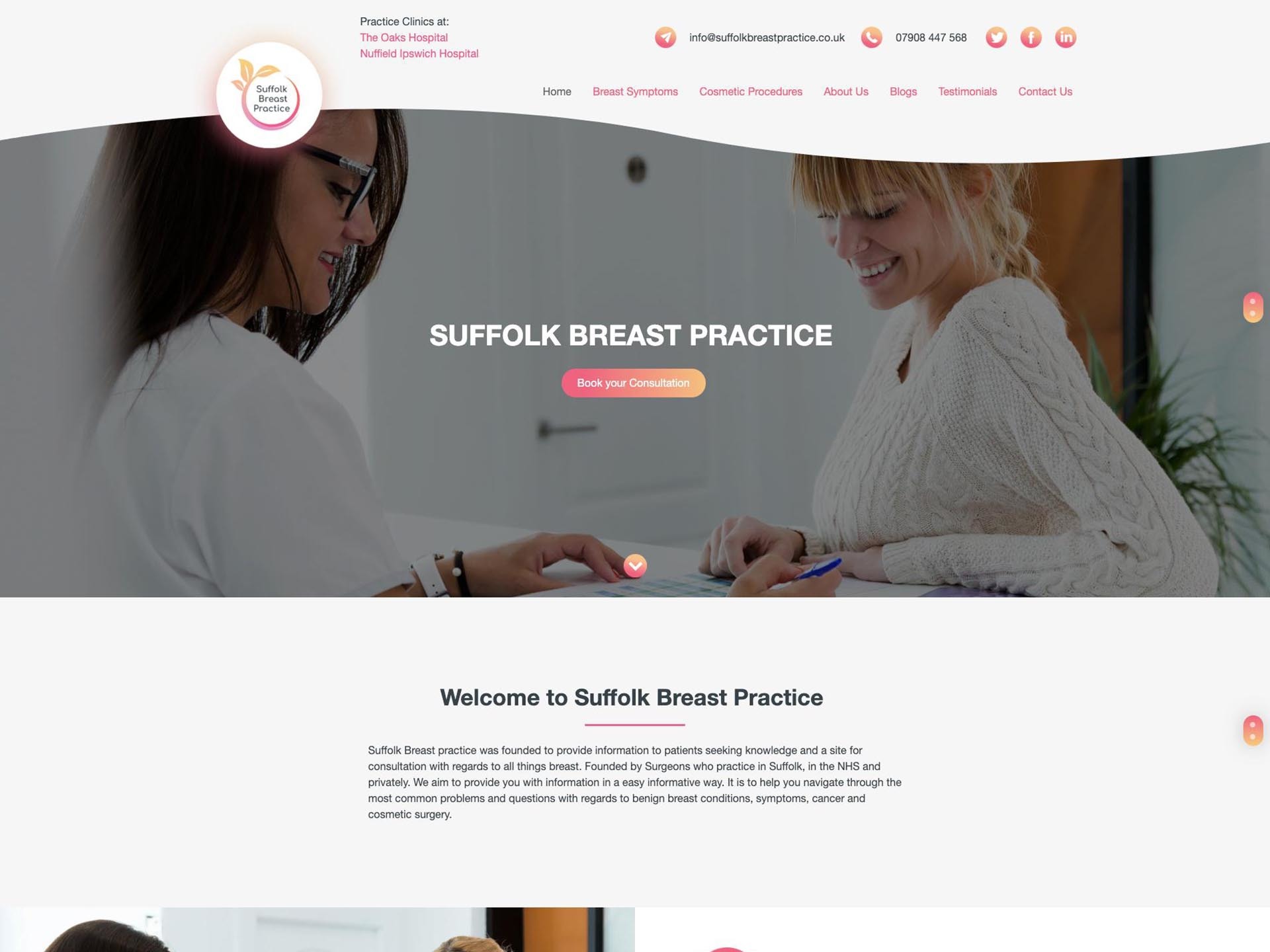 A website design in Suffolk